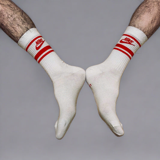 Nike Crew Socks (Colours) - Blue + Red + Black Colours
