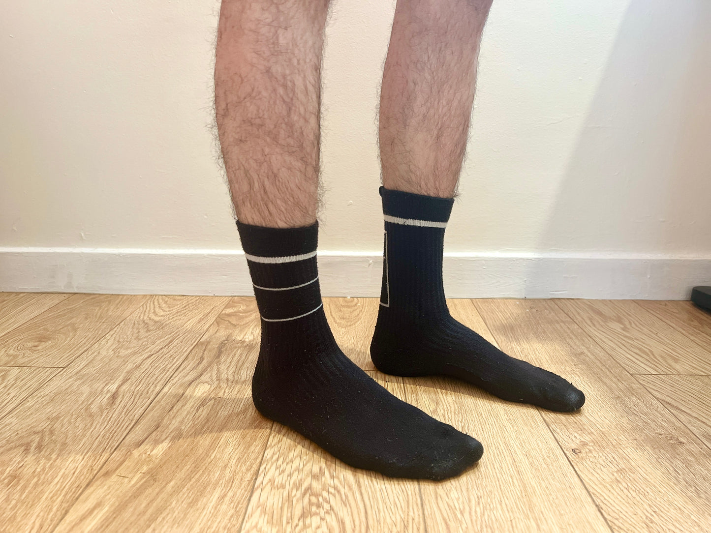 Nike Black Crew Socks with Square Design