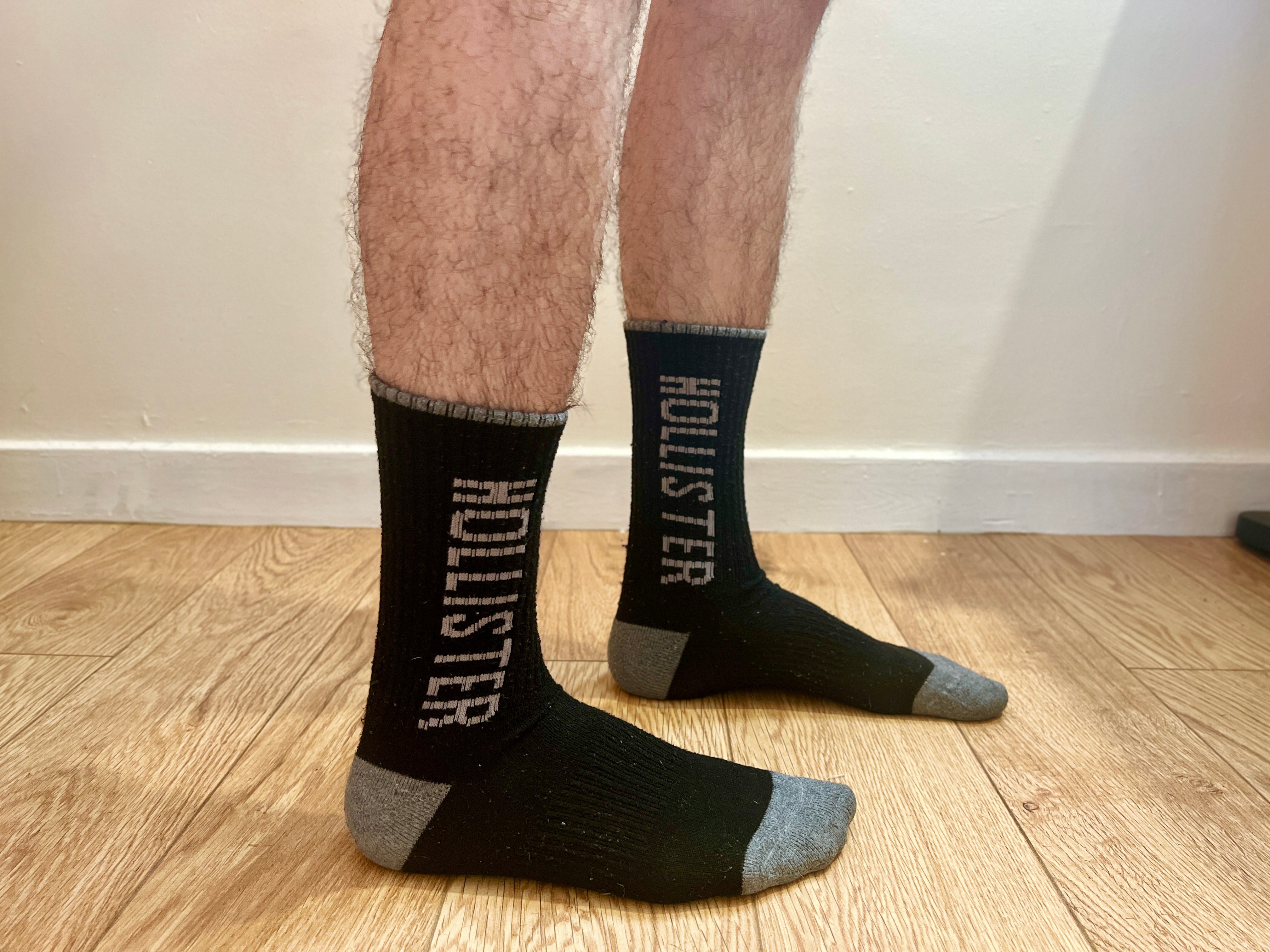 Hollister Black Grey Crew Socks Glasgow Chav