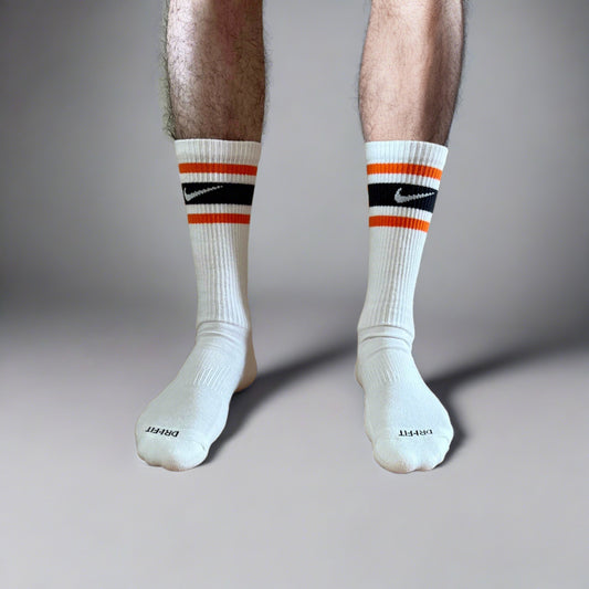 Nike Crew Socks - Black & Orange