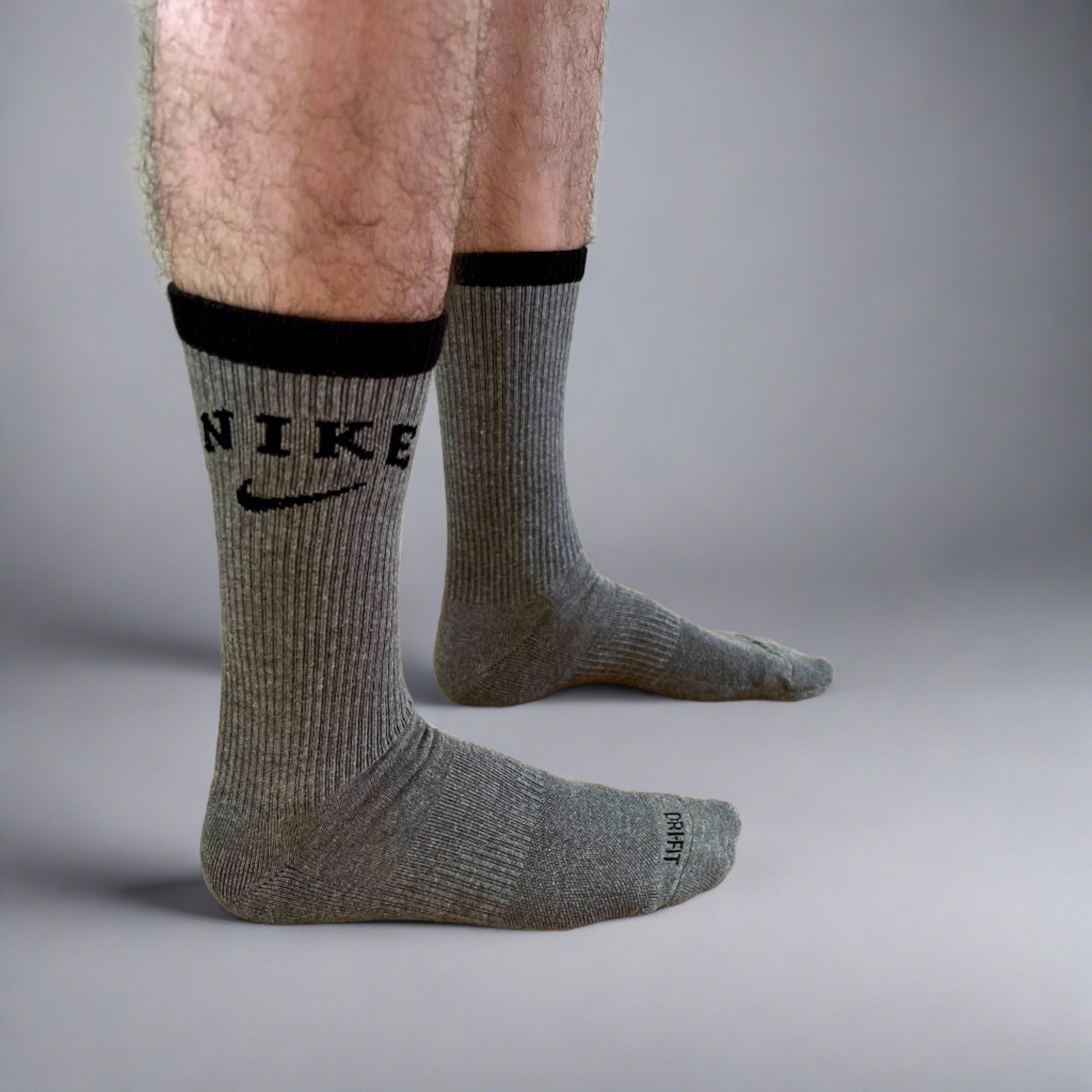 Nike Crew Socks - Grey – Glasgow Chav