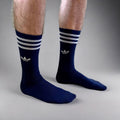 Adidas Crew Socks - Navy Blue & White