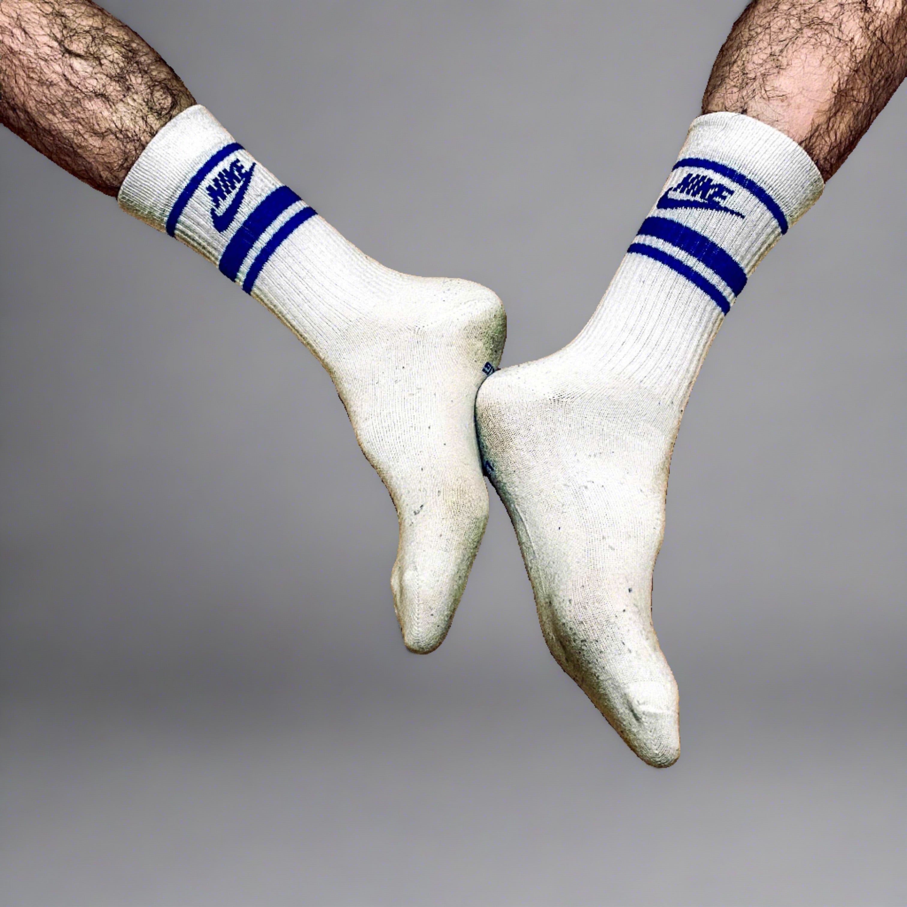 Nike Crew Socks (Colours) - Blue + Red + Black Colours