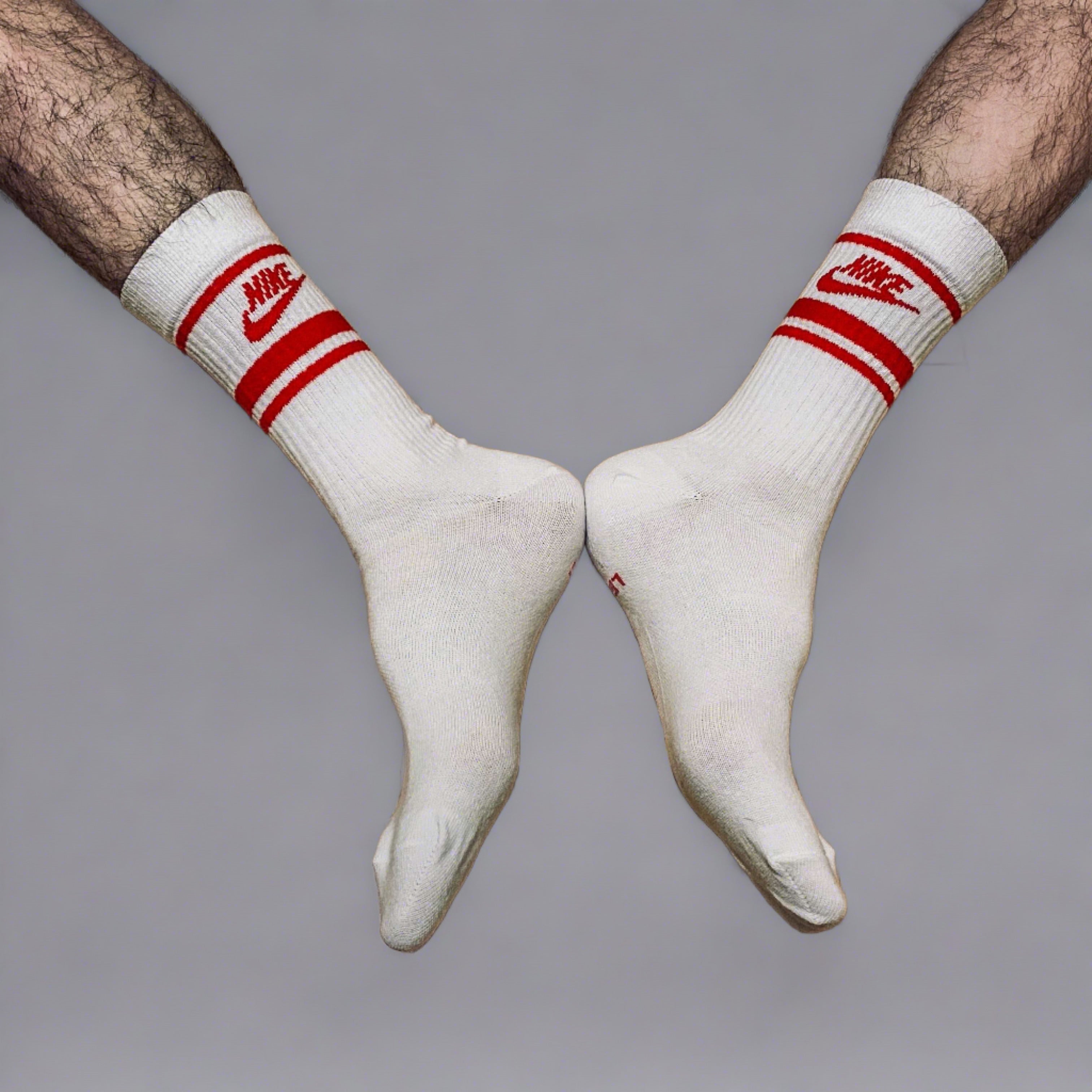 Nike Crew Socks (Colours) - Blue + Red + Black Colours