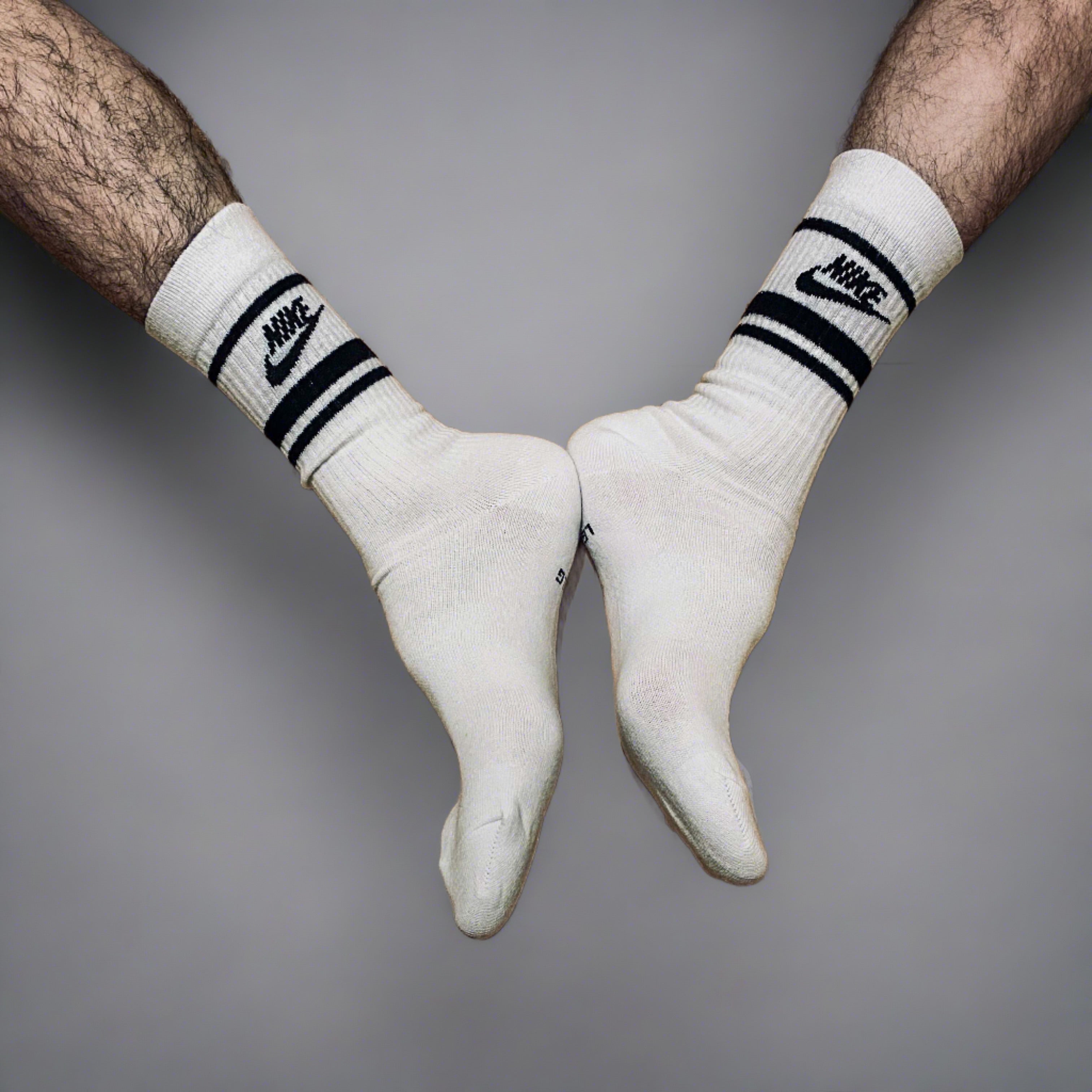 Nike Crew Socks (Colours) - Blue + Red + Black Colours