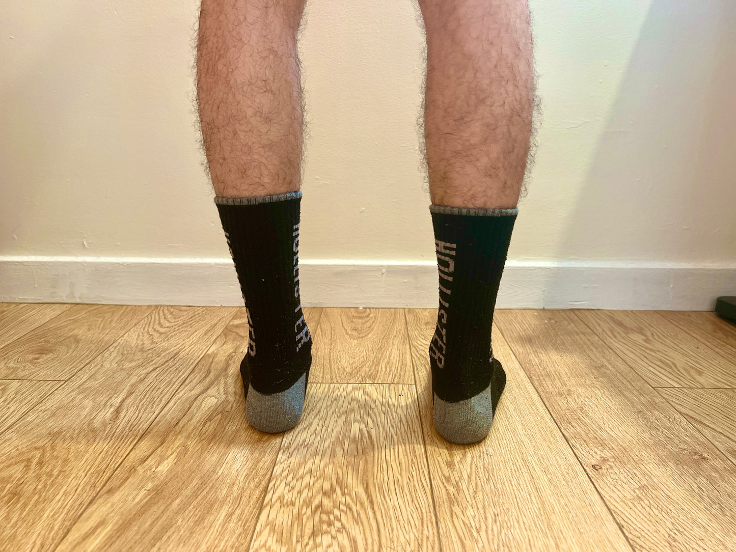 Hollister Black & Grey Crew Socks